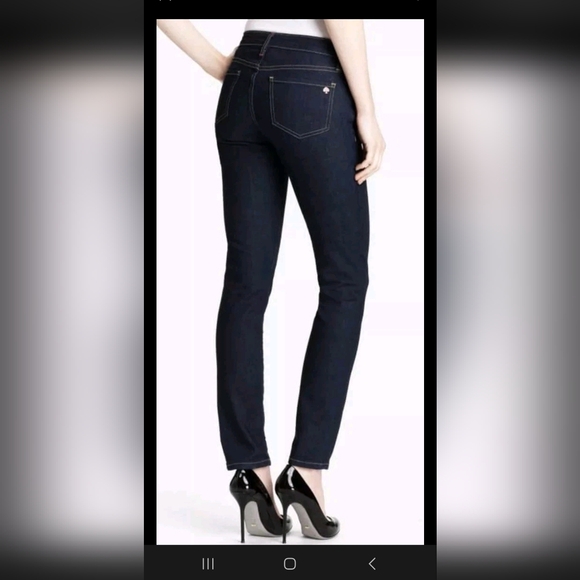 Kate Spade Jeans Kate Spade Broome Street Dark Blue Denim Skinny Jeans Sz 29 - Picture 2 of 16